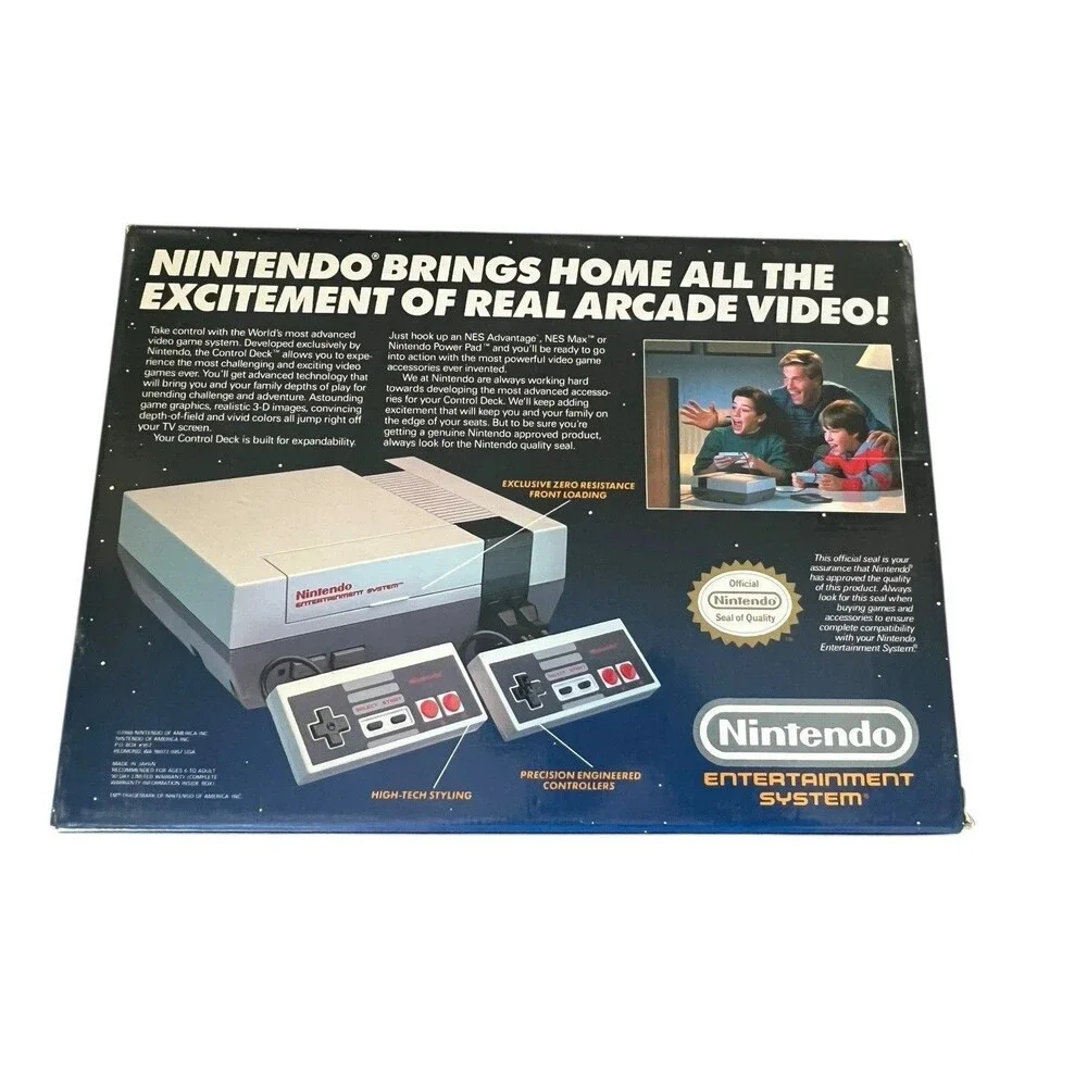 Nintendo NES Original Video Game Console Complete in Box CIB Tested/Working